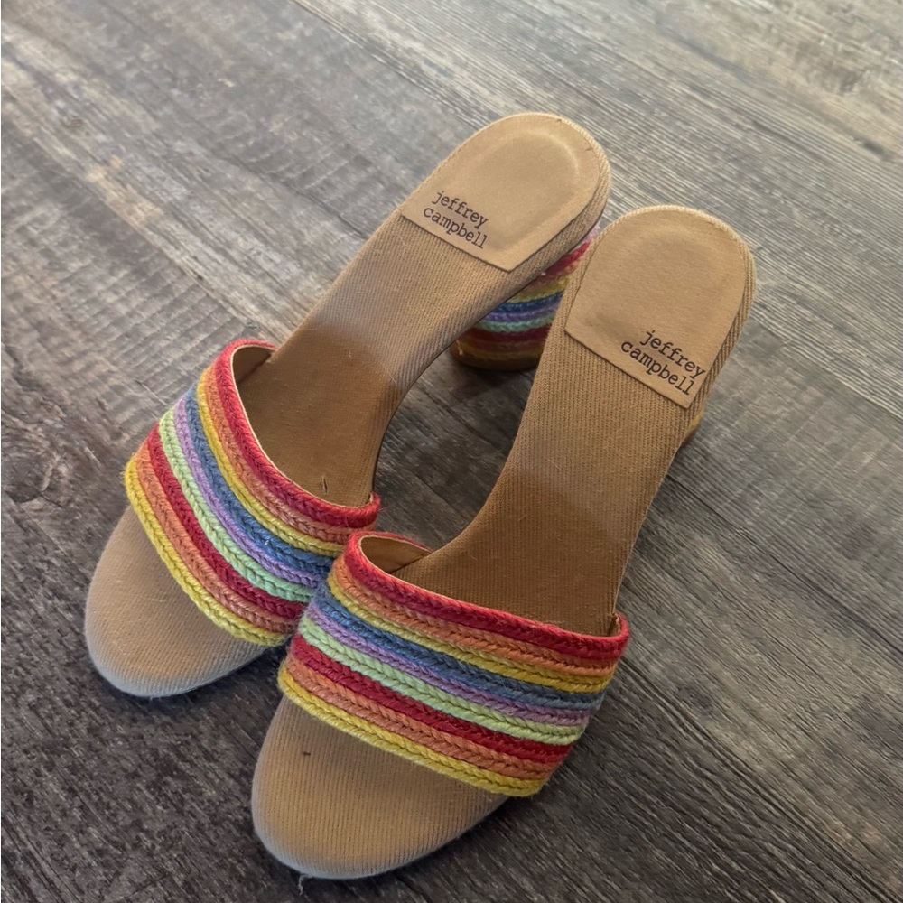 Jeffrey Campbell Colorful Espadrille Sandals